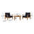 Alaina 3 Piece Outdoor Patio Teak Set-1172452564