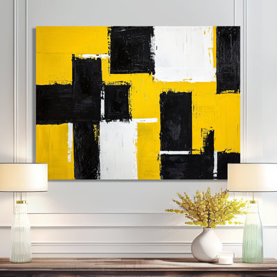 Geometric Pulse Cubism II - Abstract Metal Wall Art, Geometric Metal Print