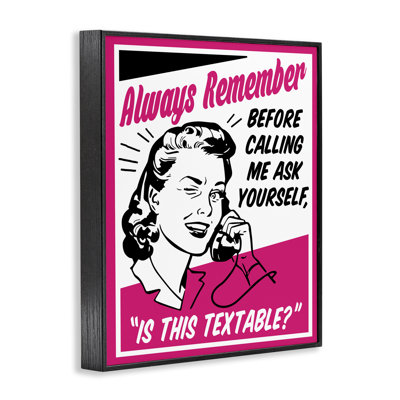 Funny Is This Textable Framed Giclee Art by Jedco Brands, Inc.