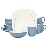 Noritake Colorwave 16-Piece Square Dinnerware Set, Service for 4