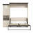 Balleza Murphy Bed with Desk and Storage Cabinet-31813632