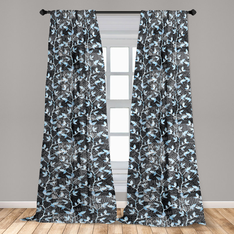 Semi Sheer Curtain Pair, 28" W x 95" L