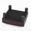 Petit repose-pied ottoman carré en similicuir avec pieds antidérapants en plastique, pour chaise, sous-bureau, bureau, salon-340722526