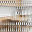 Ensemble de couverts 40 pièces en acier inoxydable pour 8 personnes, ensemble de couverts polis miroir avec couteaux de table, fourchettes, cuillères, fourchettes à salade et cuillères à café, allant au lave-vaisselle pour la maison et le restaurant
