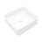 15.69"X15.69" White Ceramic Square Vessel Bathroom Sink