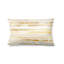 Coussin décoratif à rayures - Coussin imprimé lignes dorées modernes-125946301