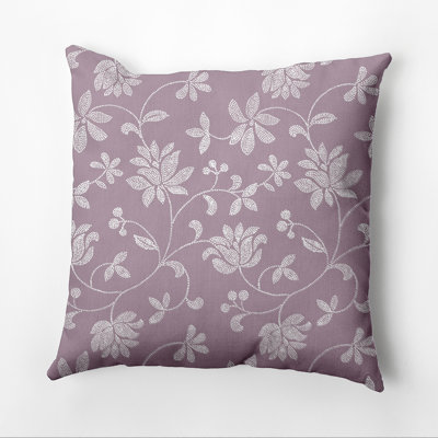 Botanical Blooms Floral Reversible Throw Pillow
