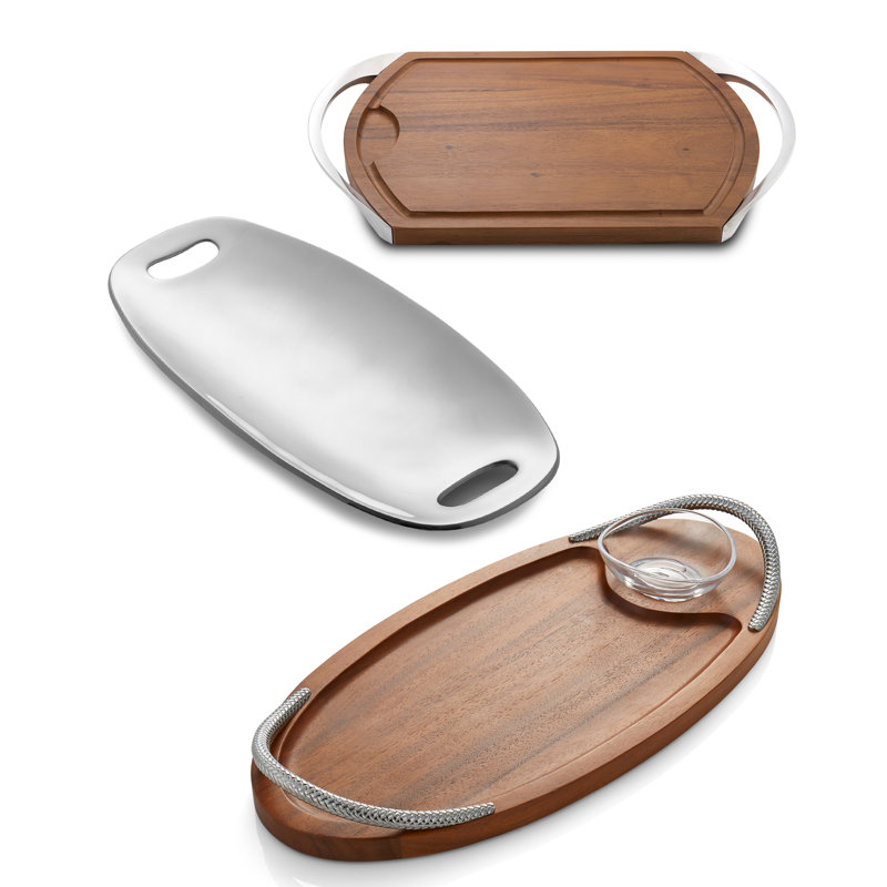 Pebble Handled Serving Tray