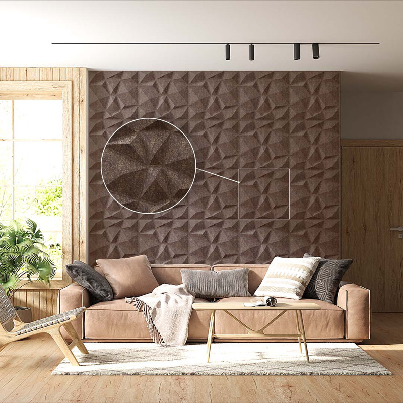 Panneau mural décoratif en PVC de qualité supérieure 19,7 po x 19,7 po (ensemble de 12), Marbre gris