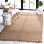Tapis rayé en jute naturel tissé à la main Fitzwater-1907700609