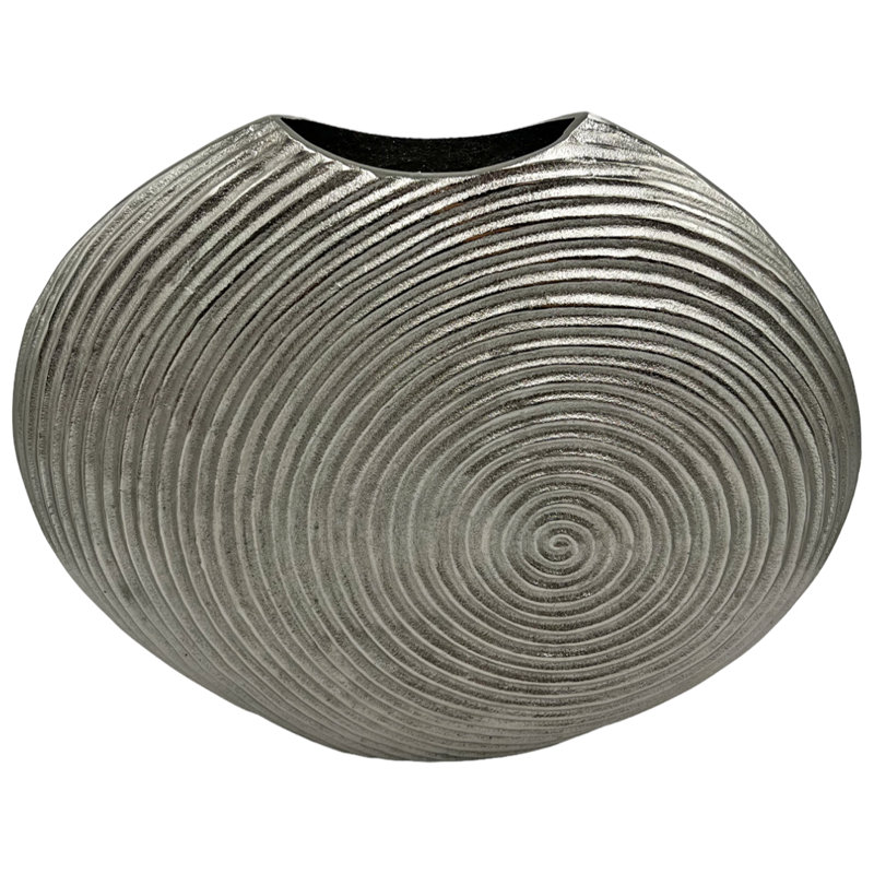 Pot Khairun, Argent, H 17 po x l 20 po x P 3,5 po