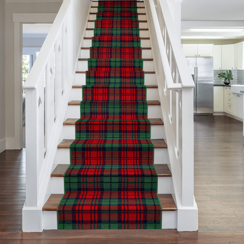 Stair Runner Abrams Plaid Indoor Area Rug, Runner 660cm x 70cm
