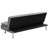 Bed With Armrest, Grey Cover, Stainless Leg, 2, 7.09In Package Height, Functional For Different Rooms Leather Futon Bed, Stable Base Security-577858331
