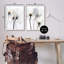 Photographie de fleur blanche encadrée sur bois, 2 pièces-93787752-93787754