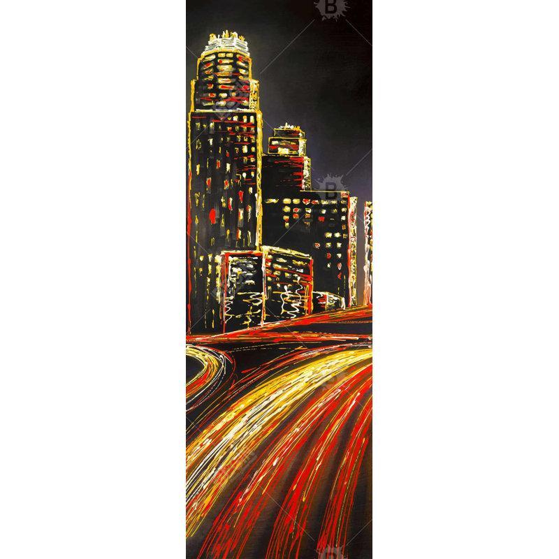 «Lived City by Night - Contemporary Cities», reproduction encadrée