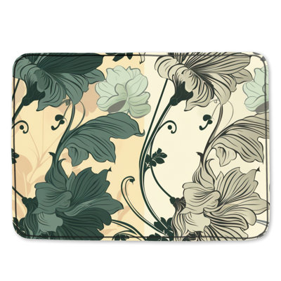 Tapis de bain floral
