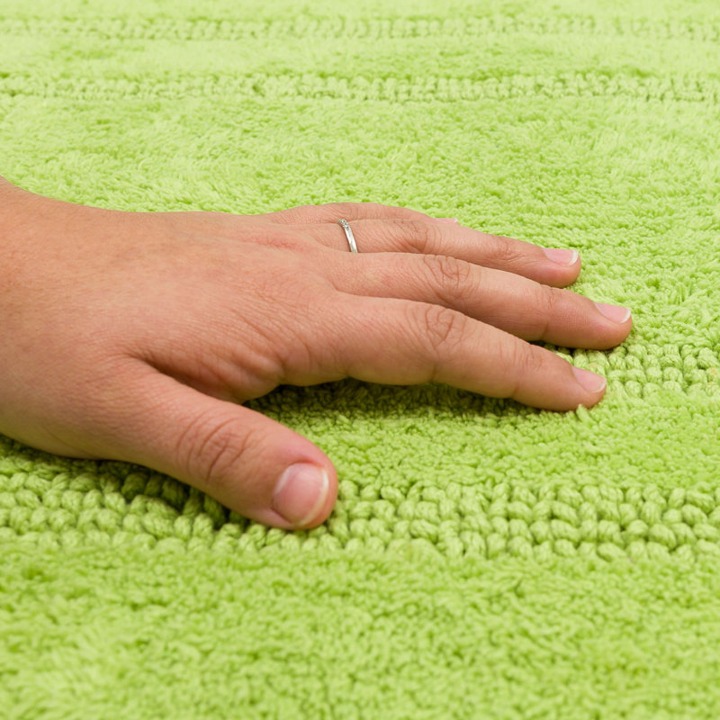 Tapis de bain lavable à la machine Kail, Fiesta lime, L 17 po x L 24 po