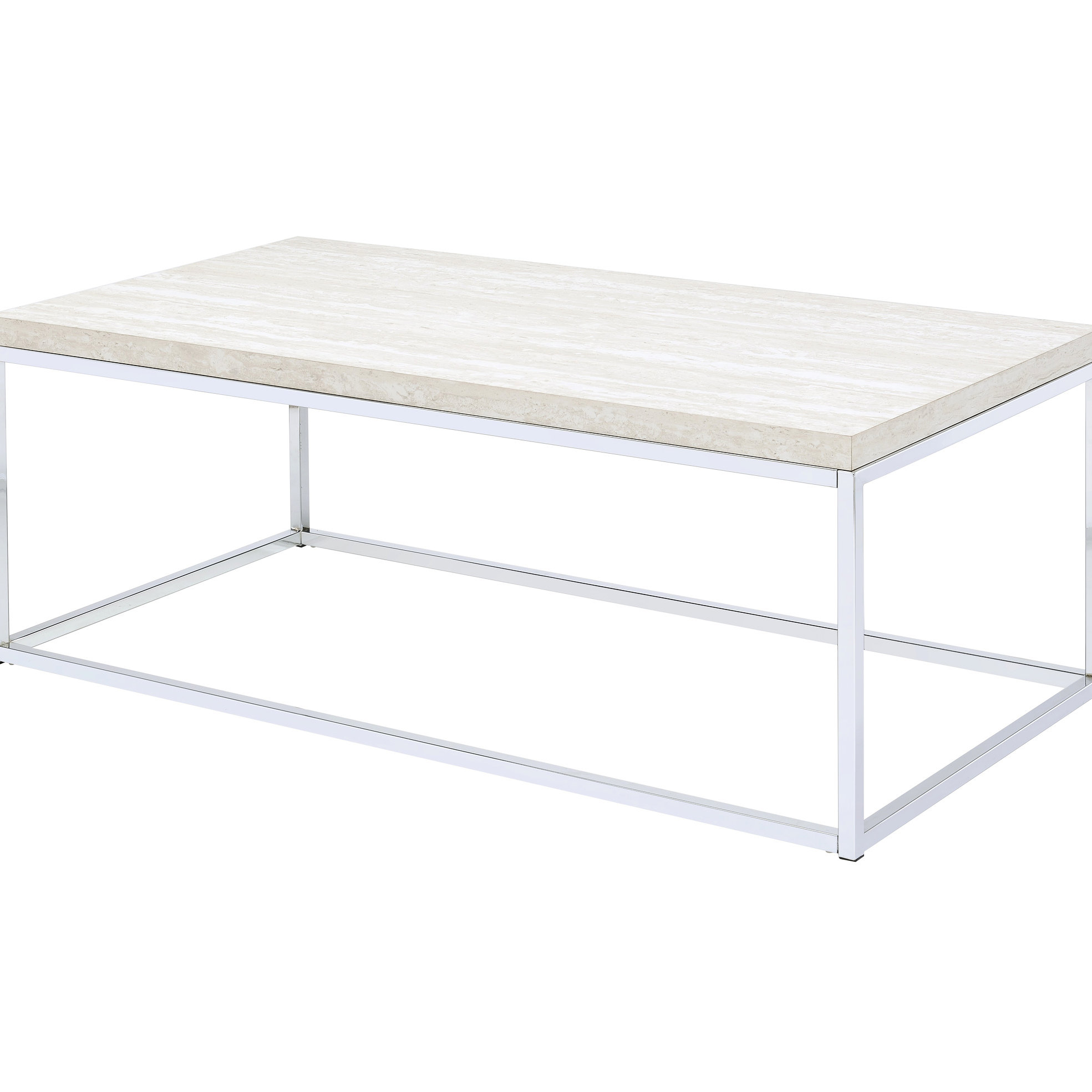 Rectangular Shape Setip George Oliver Chic Oak And Coffee Table With Rectangular Shape Sled ...