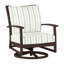 Chaise berçante pivotante en aluminium Charleston - Chêne-71271038-64105039-3072556