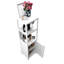 Armoire blanche à grande capacité pour salle de bain et salon multifonctionnels - blanc, rangement suffisant