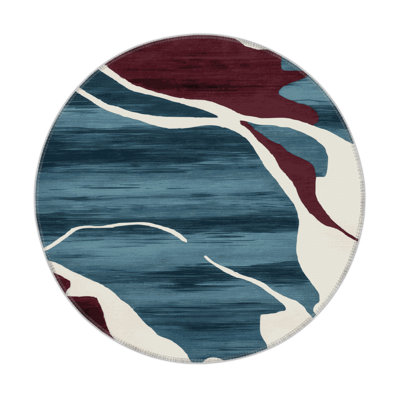 Watercolor Brown Indoor and Outdoor Area Rug