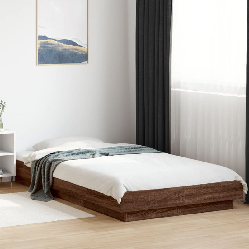 Bormann Bed, Smoked Oak, 100 x 200 cm