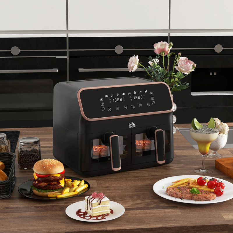 HOMCOM 8.5L Air Fryer, Gold