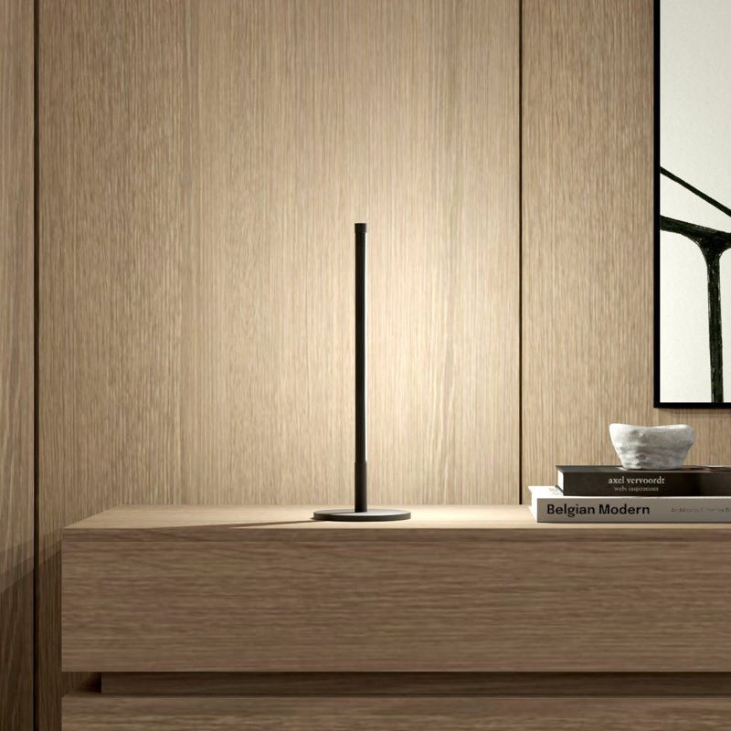 Minimalist RGB LED Table Lamp, Black