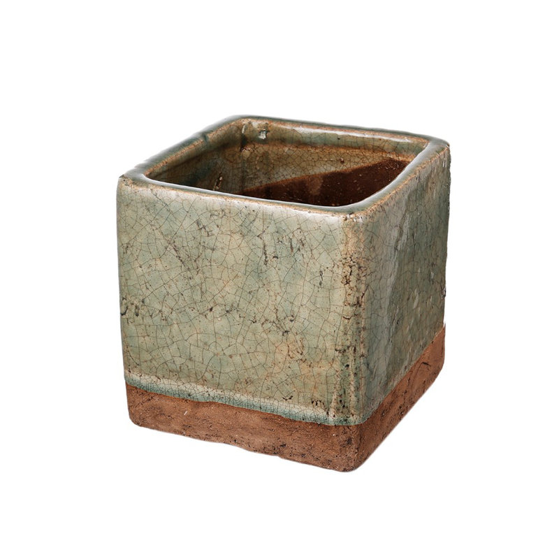 Boîte à fleurs 100% céramique Lavalley, H 6,3 po x l 6,3 po x P 6,3 po