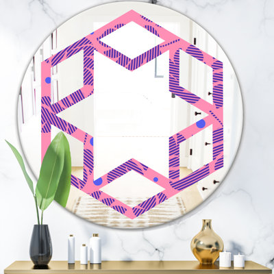 Miroir mural éclectique Hexagon Star
