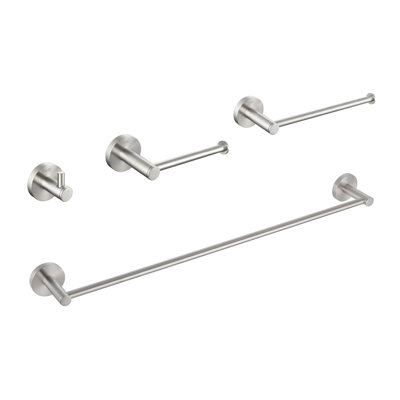Circular 4 - Piece Bathroom Hardware Set