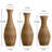 Three-piece Artificial Rattan Floor Vase Set Ideal for Living Room, Entrance or Hallway Decoration with Versatile Flower Arrangement Options