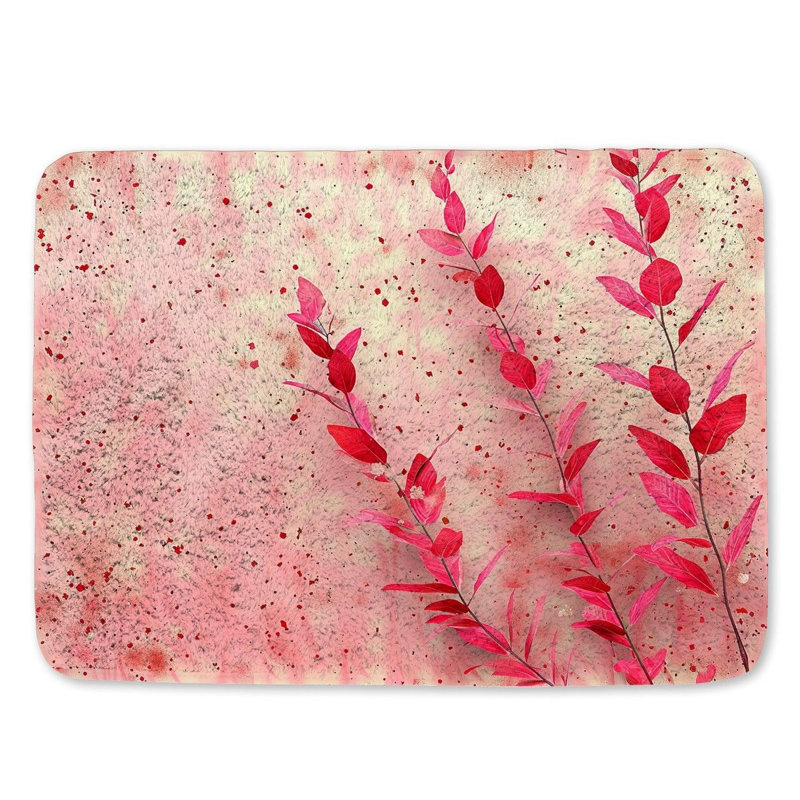 Jeaniene Microfiber / Microsuede Non-Slip Bath Mat, 21" W x 34" L