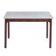 Table de salle à manger de 55 po de large Mina - Table de cuisine rectangulaire moderne avec plateau en pierre frittée durable, base en bois robuste, 4 à 8 places, facile à assembler pour la salle à manger et la cuisine-1844626799-1844626707