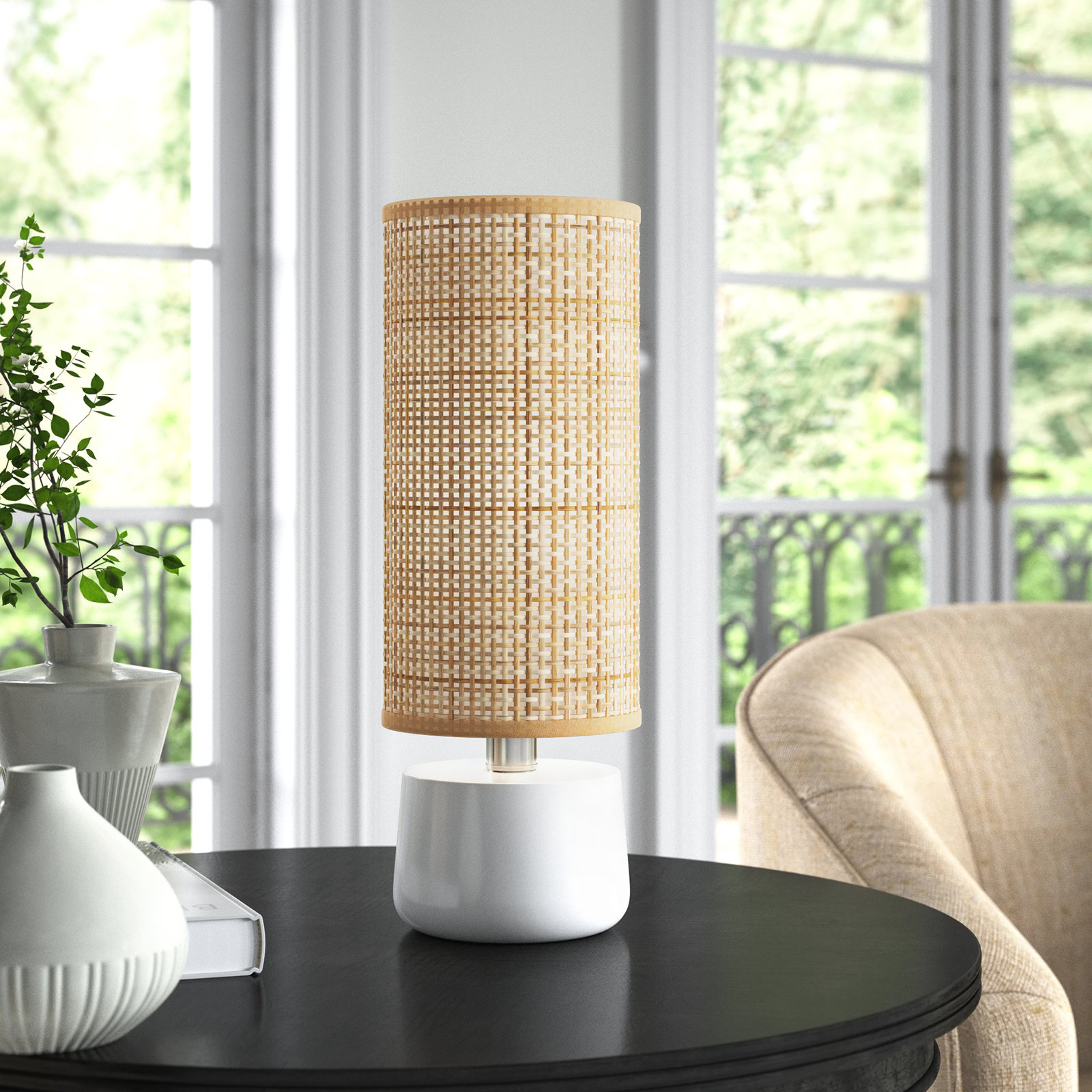 Felice Ceramic Novelty Lamp, White