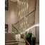 Lustre d'escalier doré à 20 lumières, suspension colonne en cristal à bulles, 3000-6000K-2129399006-2129399001