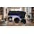 Overstuffed Air Leather Power Reclining Sofa Set With USB Ports-1163423267