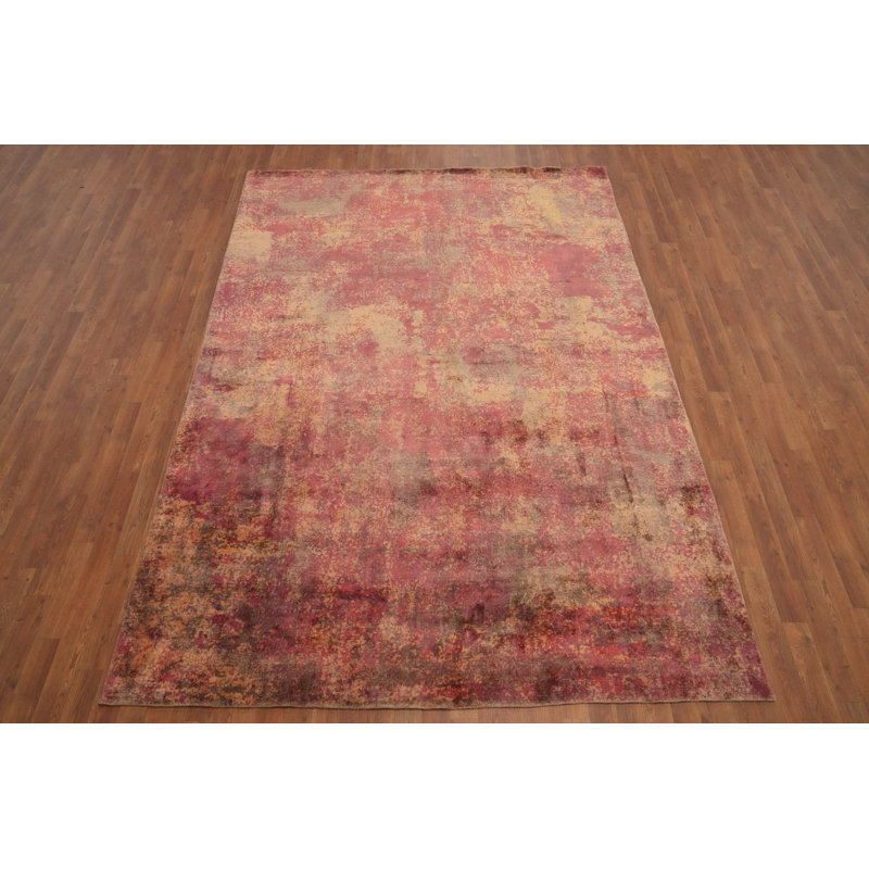 Warmth and Elegance Abstract Textured Area Rug 7x10
