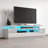 Delrosario 77" Modern TV Stand with 16-Color LED Lighting, High Gloss Finish, Media Storage-1042801034