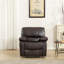 Fauteuil inclinable manuel en cuir respirant-1808806802