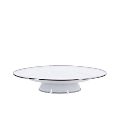 Solid Red Cake Plate