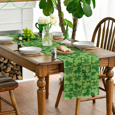 Chemin de table Buffalo Plaid Shamrock