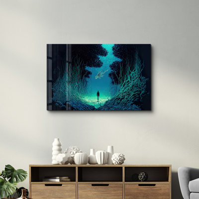 Peinture décorative en verre trempé