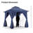 Yardgrace 8'X8' Soft-top Double-Roofed Steel Patio Gazebo-122431928