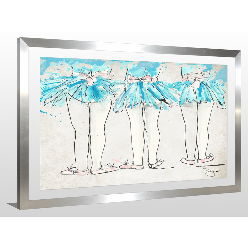«Dance Class», reproduction encadrée, H 27,5 po x l 39,5 po, H 27,5 po x l 39,5 po x P 0,75 po, Tapis transparent