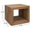 Table de bout en bois massif Mccarthy
