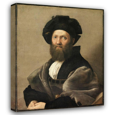 «Red Barrel Studio®», reproduction d'art sur toile tendue par Raphael Gallery: Portrait de Baldassare Castiglione