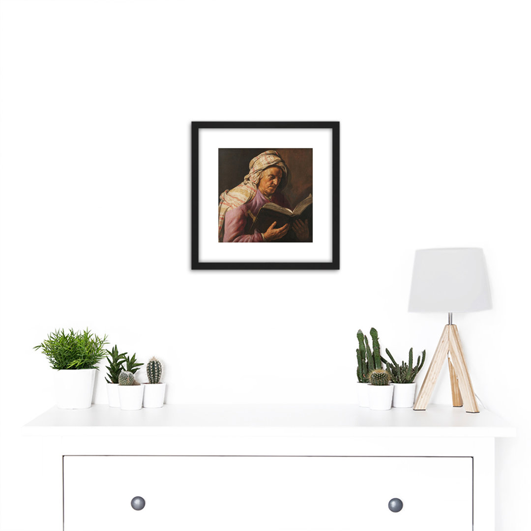 Old Woman Reading by Jan Lievens - Single Picture Frame Painting