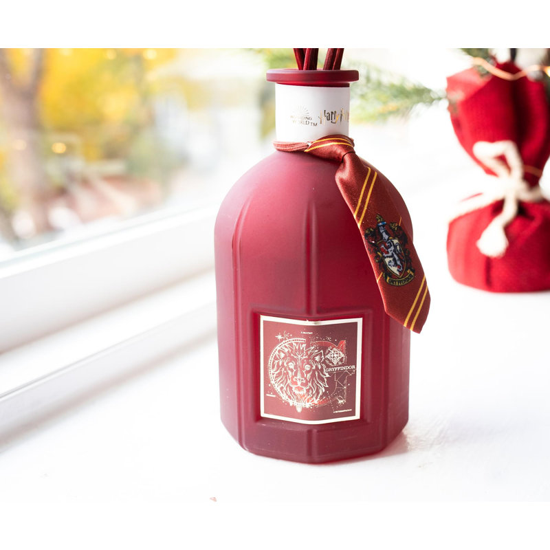 Gryffindor Red Glass Reed Diffuser with Cinnamon Scent