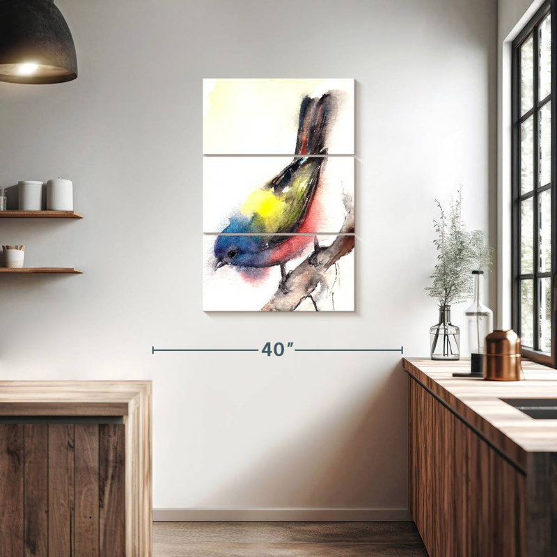 Brampt Bunting Bird, 38" H x 24" W
